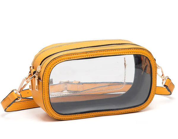 Queens Designs Stadium Clear Oval Crossbody Bags