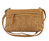 Joy Susan Lazer Cut Eyelet Quinn Convertible Crossbody Clutch