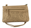 Joy Susan Lazer Cut Eyelet Quinn Convertible Crossbody Clutch