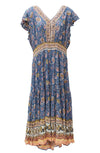 Lola P Cap Sleeve Maxi Dress