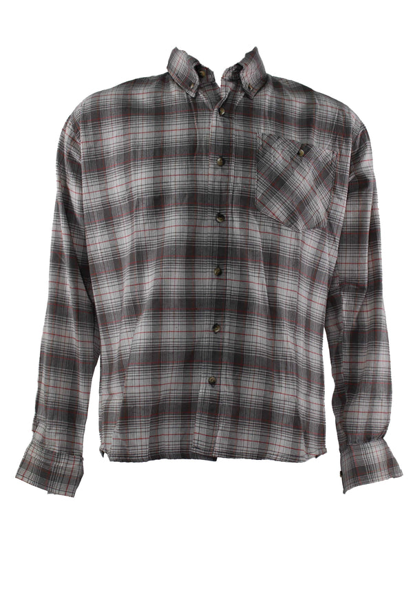 Stillwater Supply Co. Men's Indigo Washed Yarn Dyed Plaid