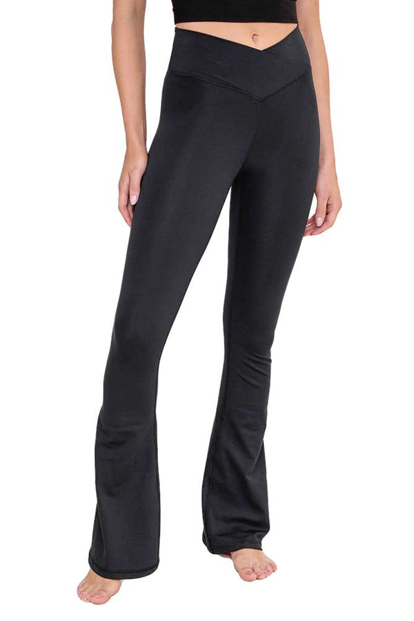 Mono B Venice Crossover Waist Yoga Pants
