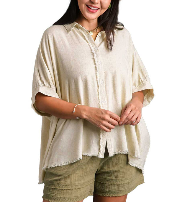 Umgee USA Linen Button Tunic
