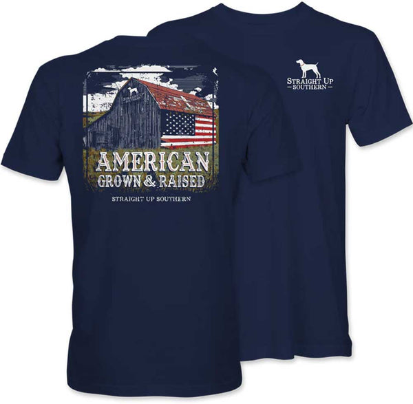 Straight Up Southern American Grown Barn T-Shirt