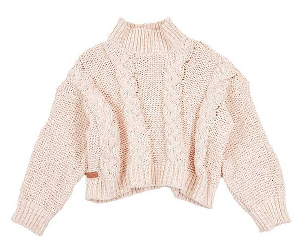 Simply Southern Braid Crop Sweater