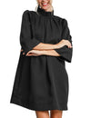Umgee USA High Ruffle Neck Dress