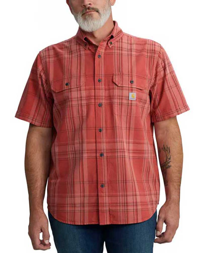 Carhartt Loose Fit Midweight Short-Sleeve Plaid Shirt