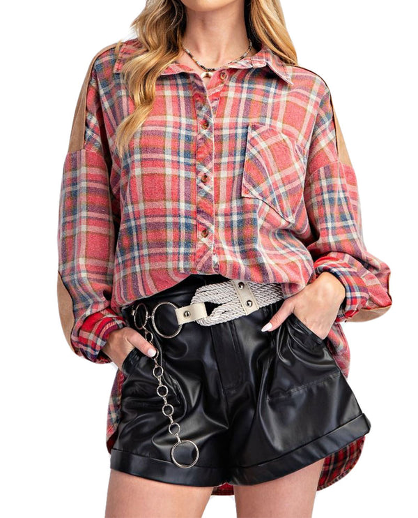 Easel Plaid Tunic