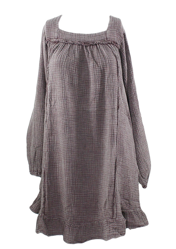 Easel Washed Ruffle Woven Dress