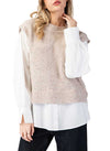 ee:some Layered Sweater Vest Top