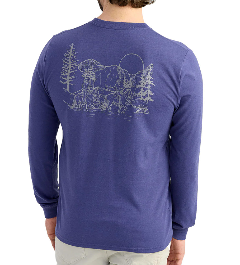 Huk Lodge Long Sleeve Pocket T-Shirt
