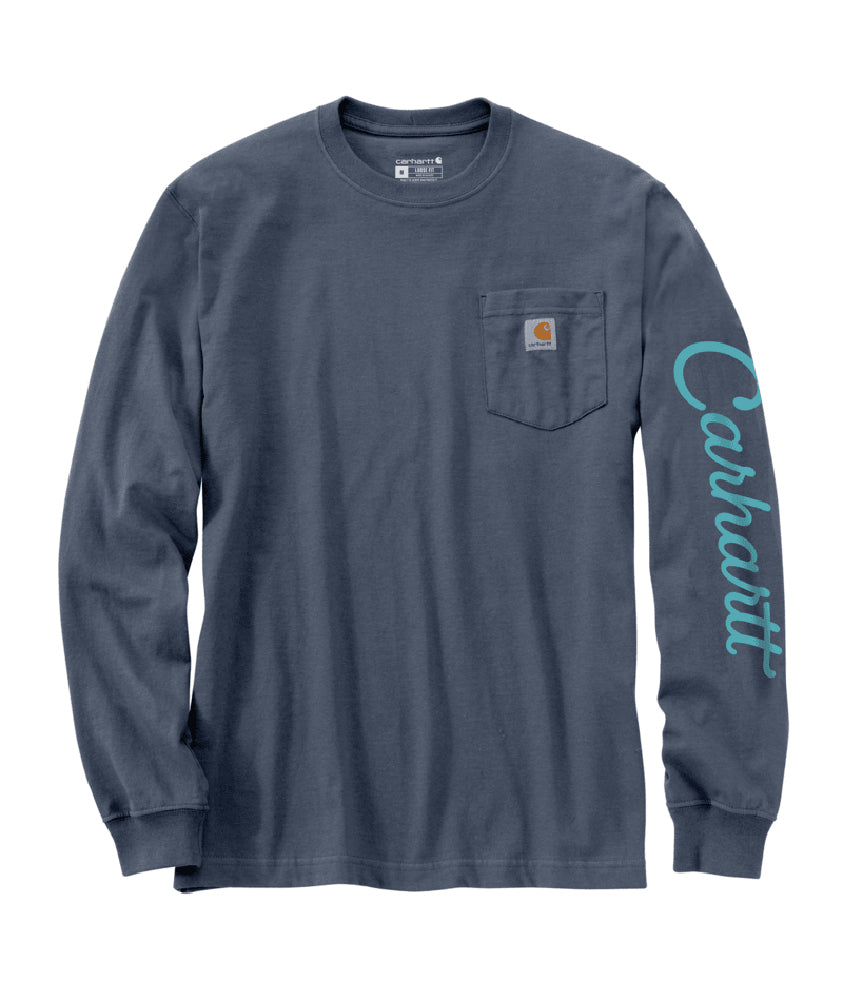 Carhartt Loose Fit Heavyweight Long-Sleeve Pocket Dog Graphic T-Shirt