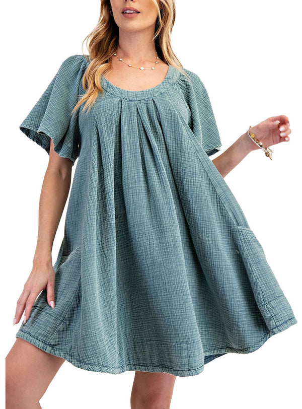 Easel Dress Mineral Wash