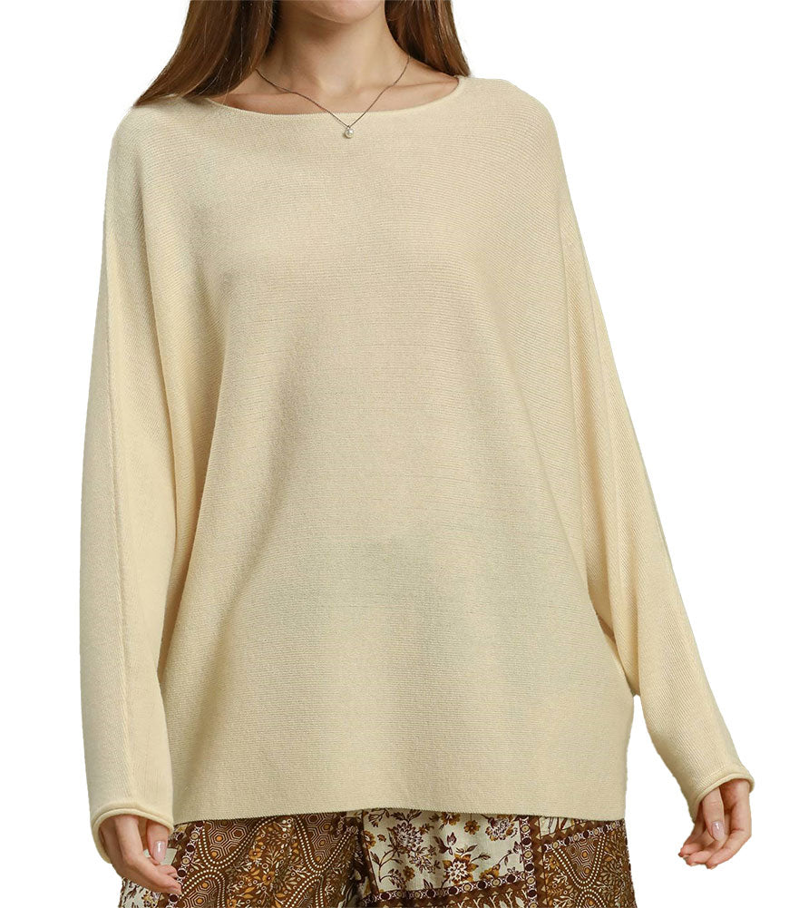 Umgee USA Solid Knit Sweater Top