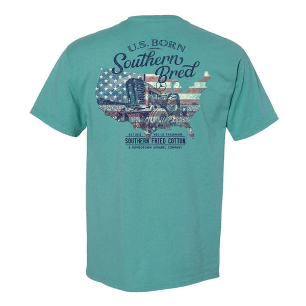Southern Fried Cotton Men's Southern Bred Tractor T-Shirt