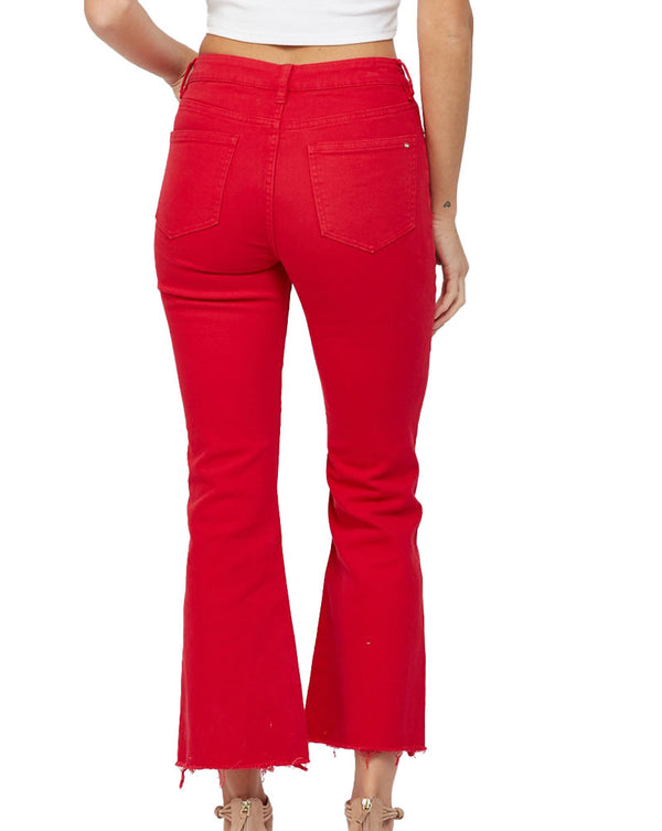 Mica Denim High Rise Ankle Flare