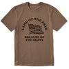 Life Is Good Men's Land of the Free Brave Flag T-Shirt