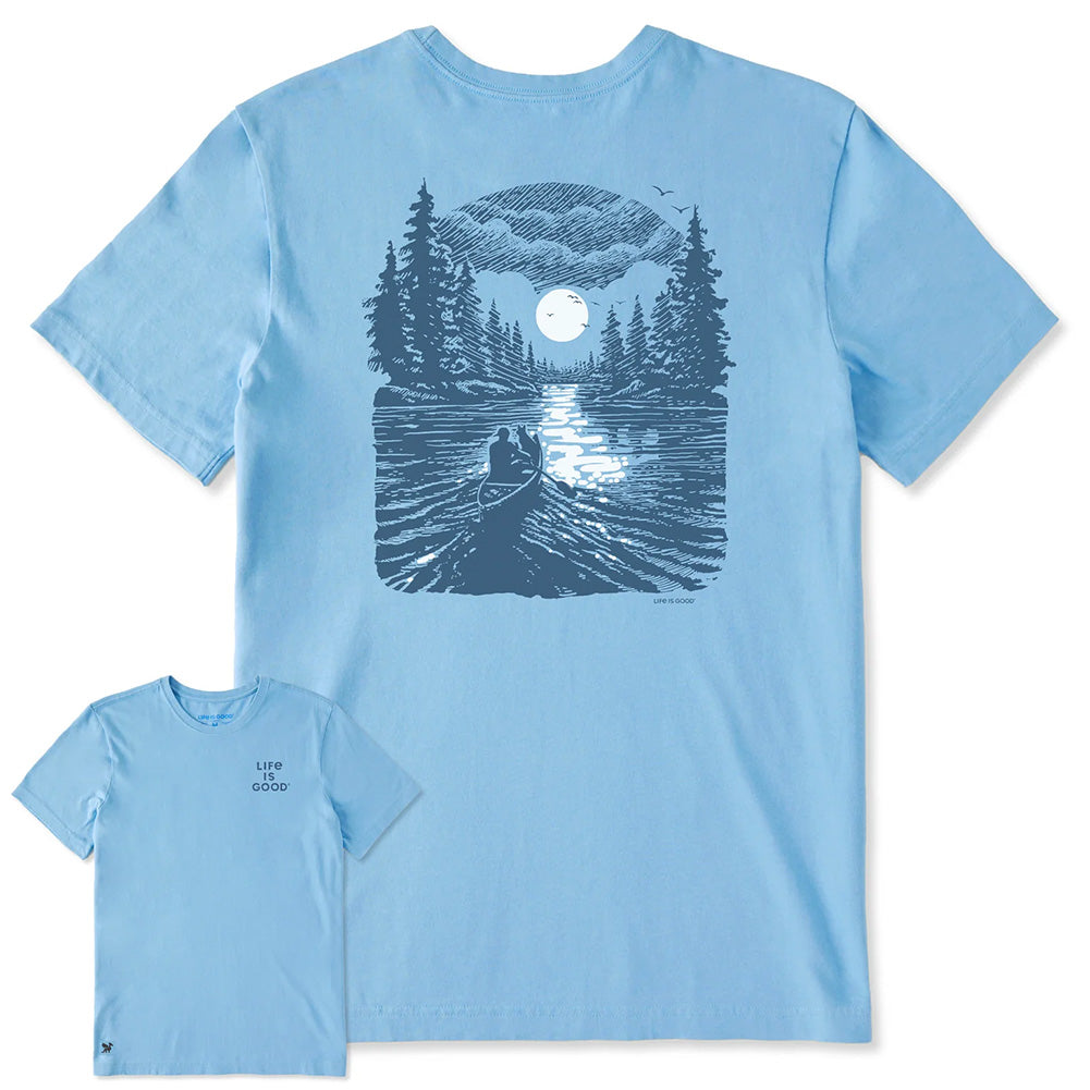 Life Is Good Full Moon Canoe Crusher-LITE Tee