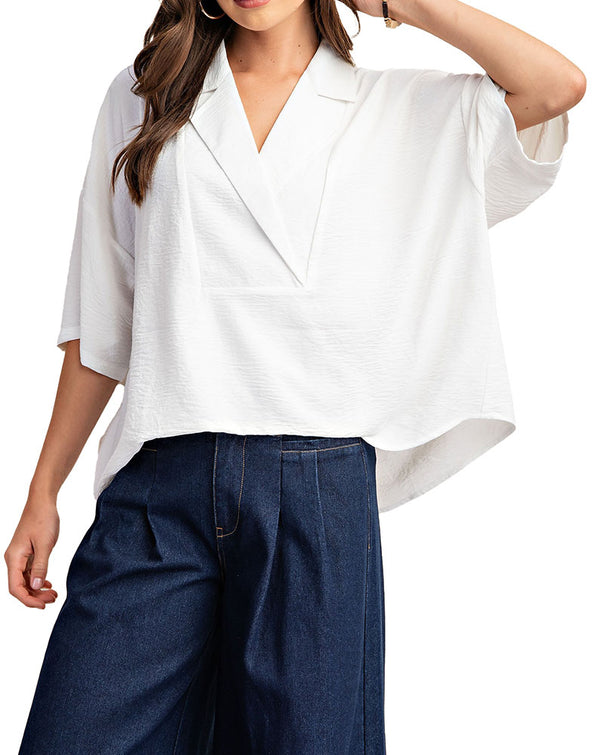 GiGiO V-Neck Collar Top