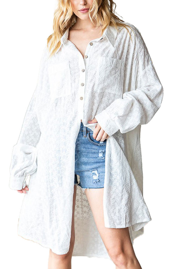 Oli & Hali Duster Dress Eyelet