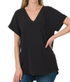 ZENANA V-Neck Airflow Tunic