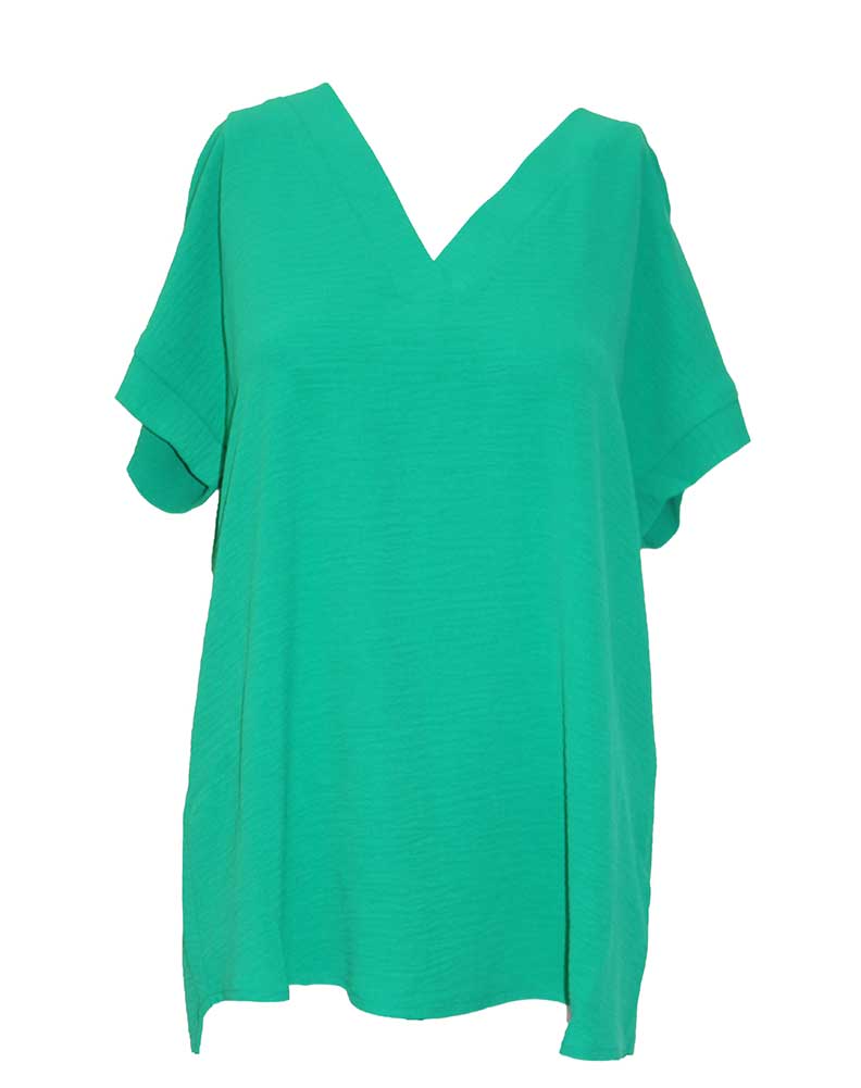 ZENANA V-Neck Airflow Tunic