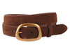 Most Wanted Suede Belt With Organic Shape Buckle
