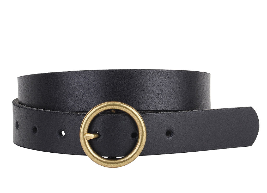 Most Wanted Basic Brass Ring Leather Belt