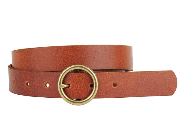 Most Wanted Basic Brass Ring Leather Belt