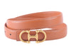 Most Wanted Stitched Clean Leather Belt With Horsebit Buckle
