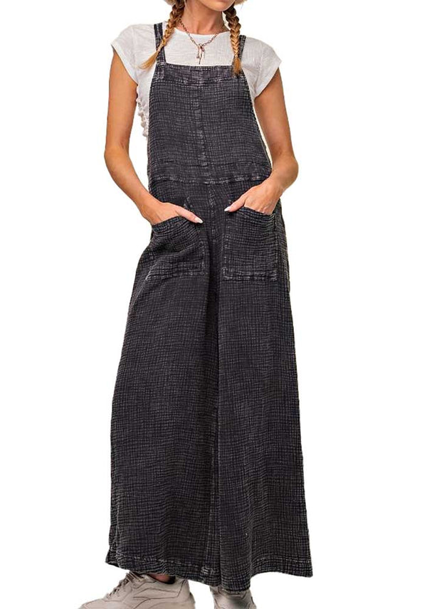 Easel Washed Cotton Jumpsuit