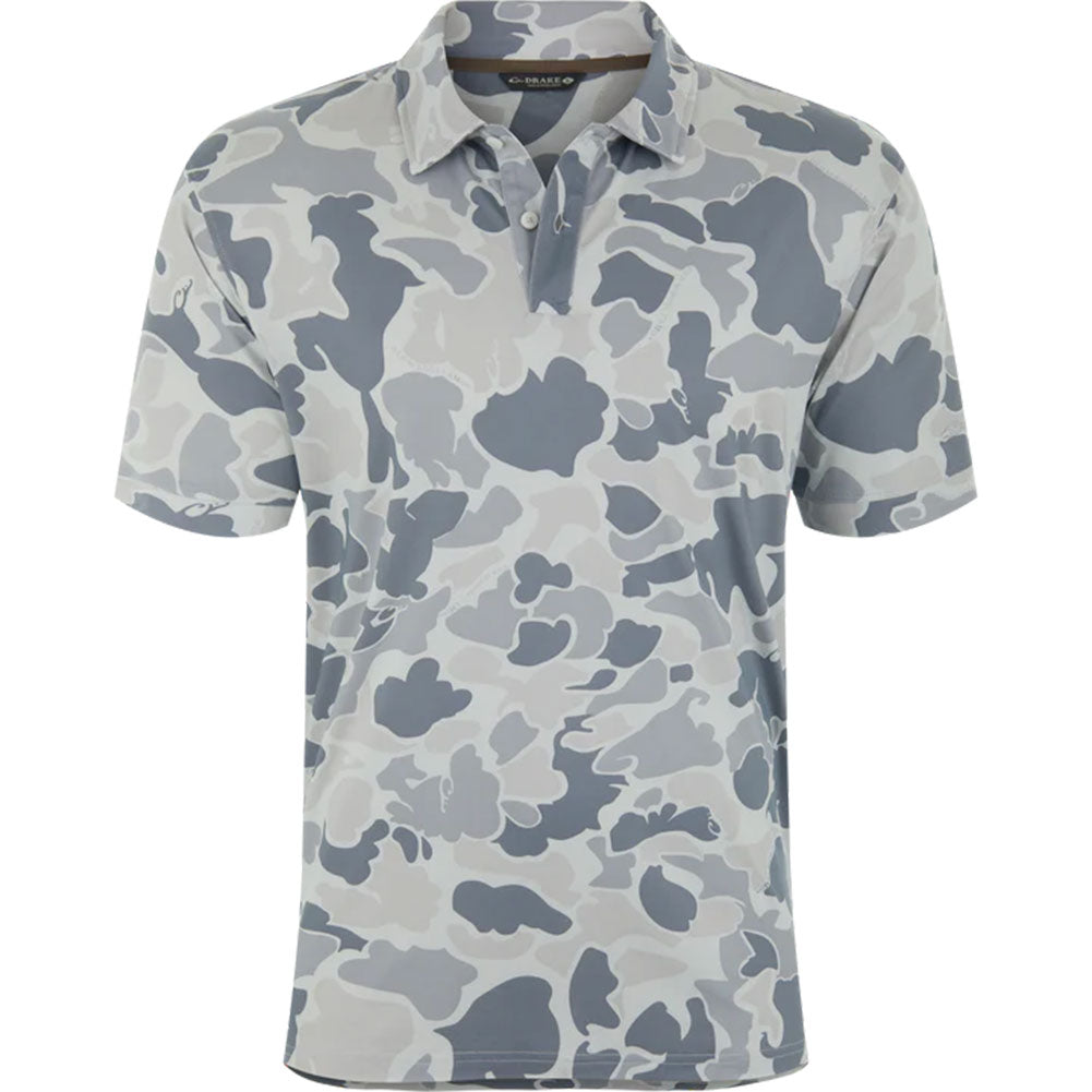 Drake Men's Camo Performance Polo Shirt