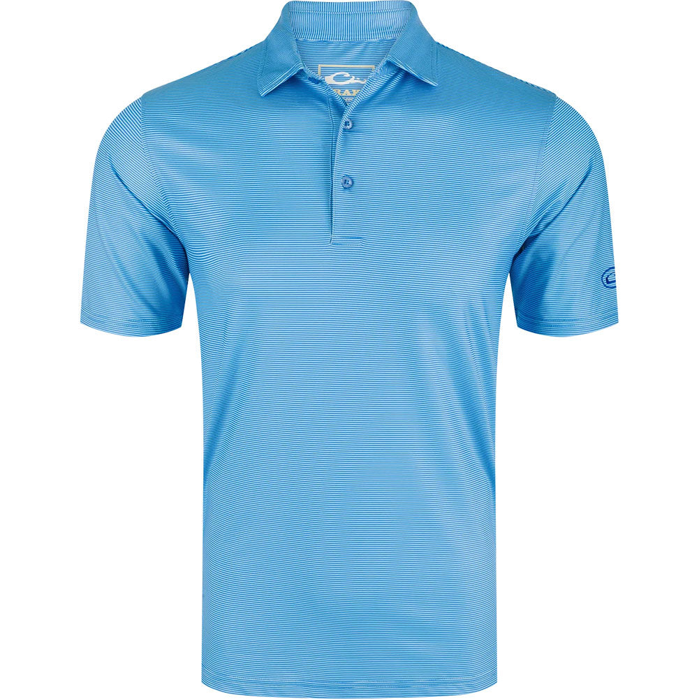 Drake Men's Performance Chalk Striped Polo Shirt