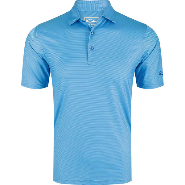 Drake Men's Performance Chalk Striped Polo Shirt