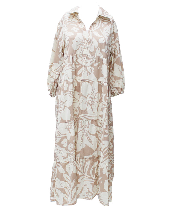 Umgee USA Floral Print Midi Dress