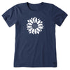Life Is Good Ladies Patriotic Sunflower Crusher-LITE T-Shirt