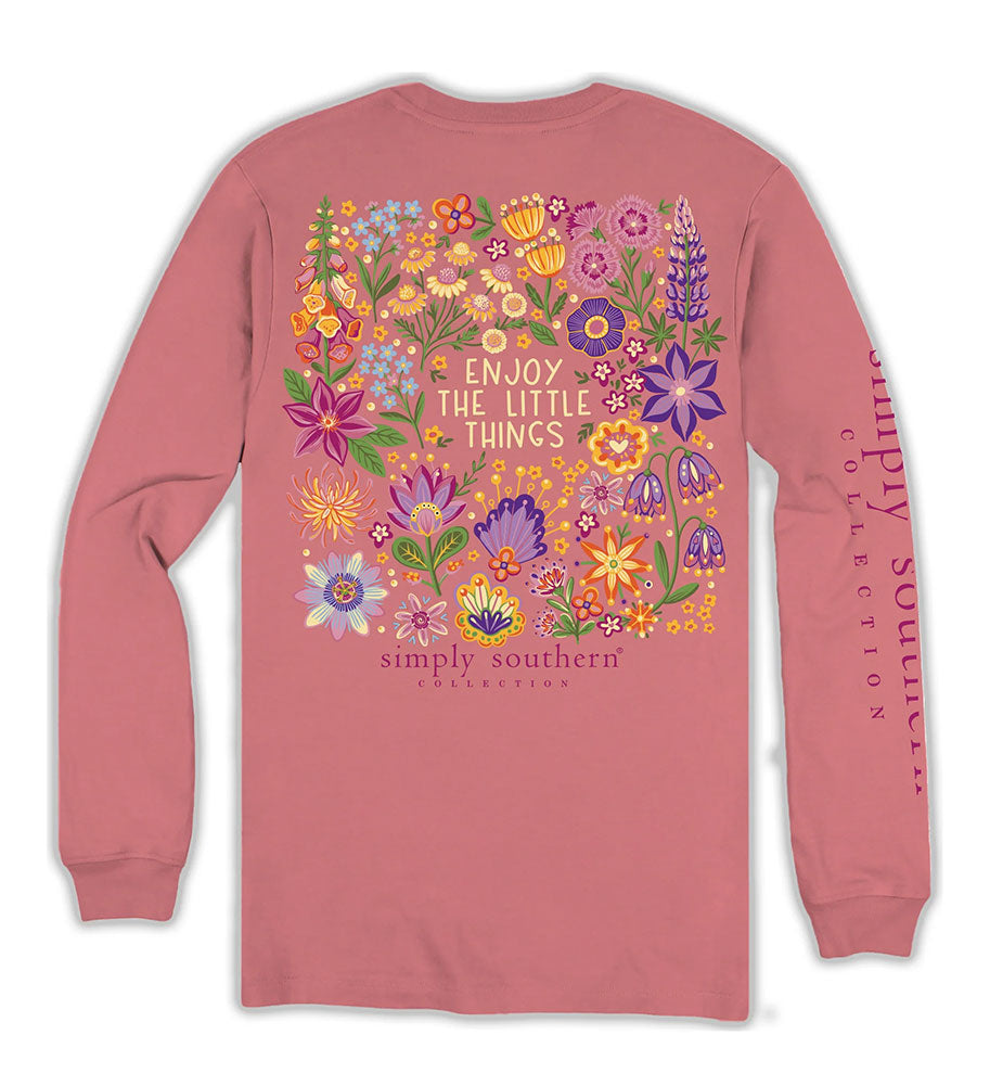 Simply Southern Women's Enjoy Long Sleeve T-Shirt