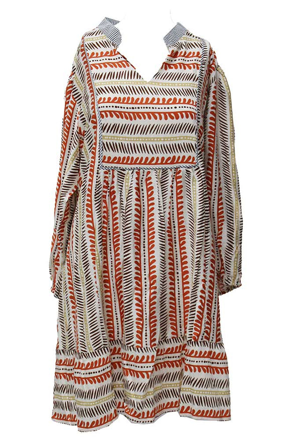 Umgee USA Aztec Print Babydoll Dress