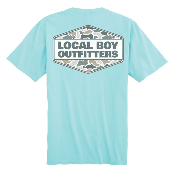 Local Boy Outfitters Men's Fish Camo Diamond Crest T-Shirt