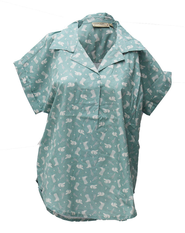 Canyon Guide Ladies Patsy Short Sleeve Popover