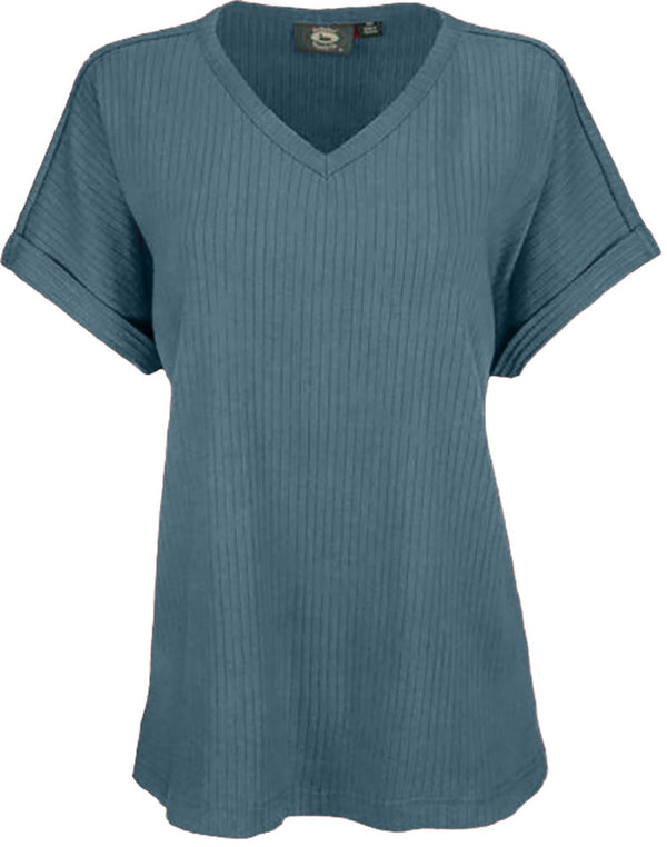 Stillwater Supply Co. Rome V-Neck Rib Top