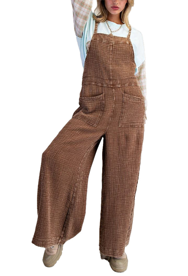 Easel Washed Cotton Jumpsuit