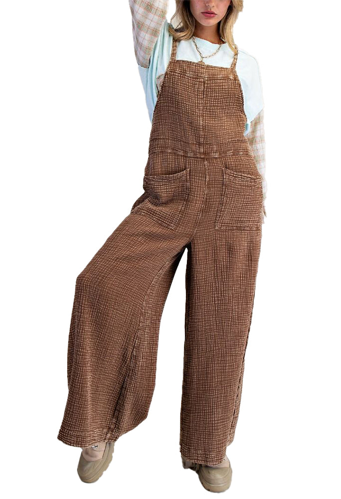 Easel Washed Cotton Jumpsuit