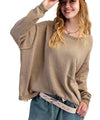Easel Long Sleeve Knitted Sweater