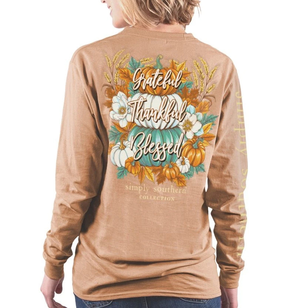 Simply Southern Thankful Long Sleeve T-Shirt