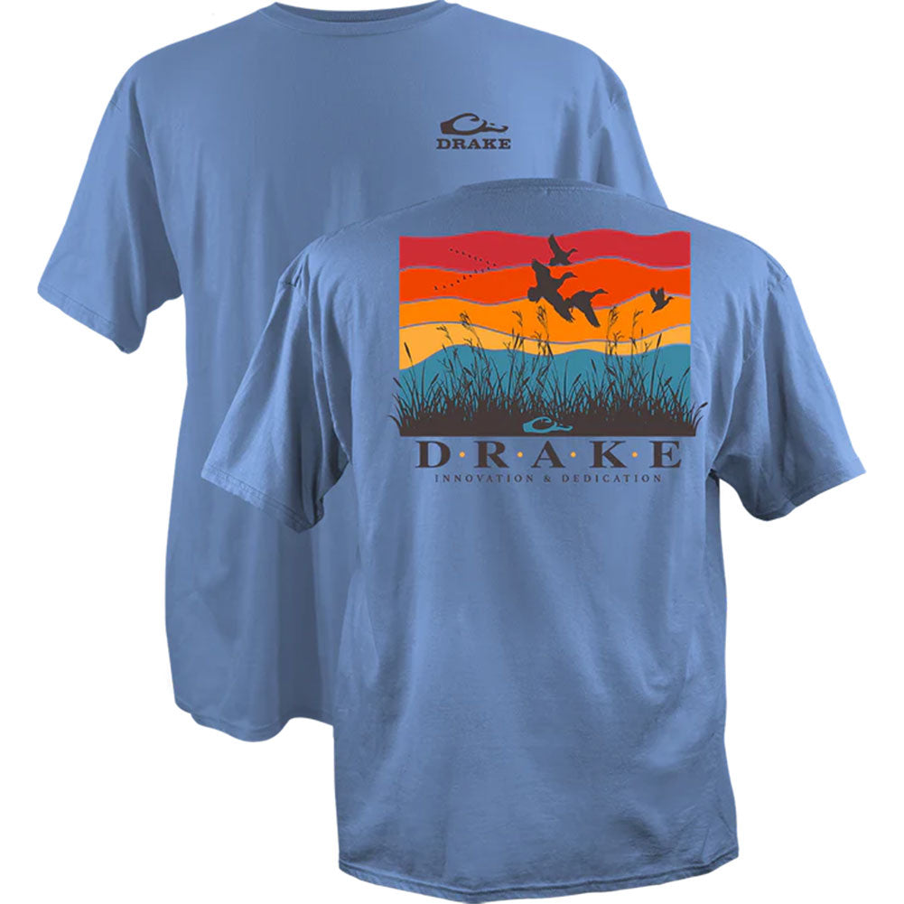 Drake Men's Flyway Sunrise Cotton T-Shirt