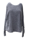 Easel Washed Thermal Waffle Knit Top