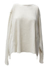 Easel Washed Thermal Waffle Knit Top