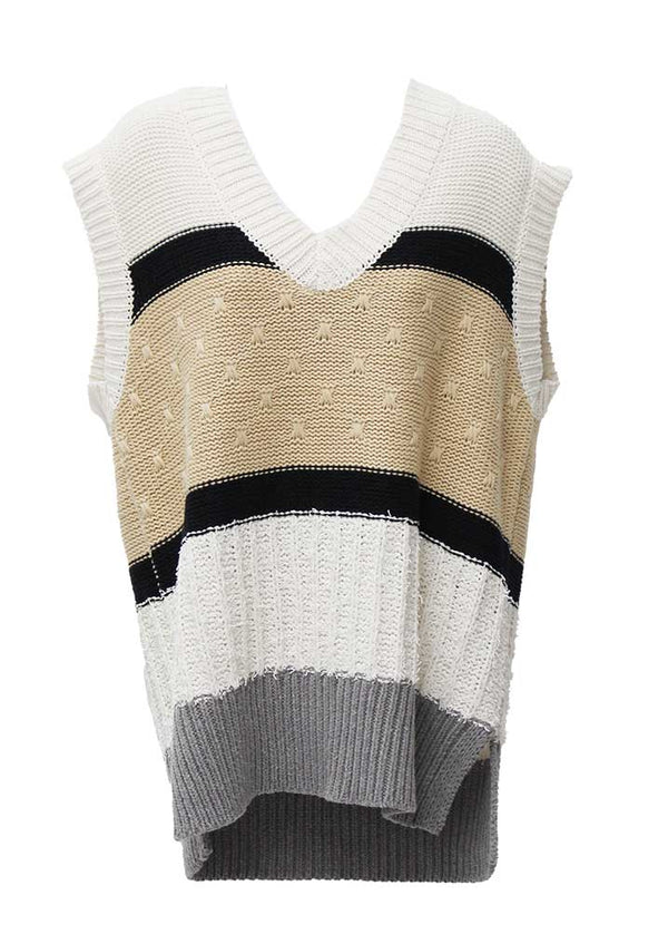 Umgee USA Striped Sweater Vest