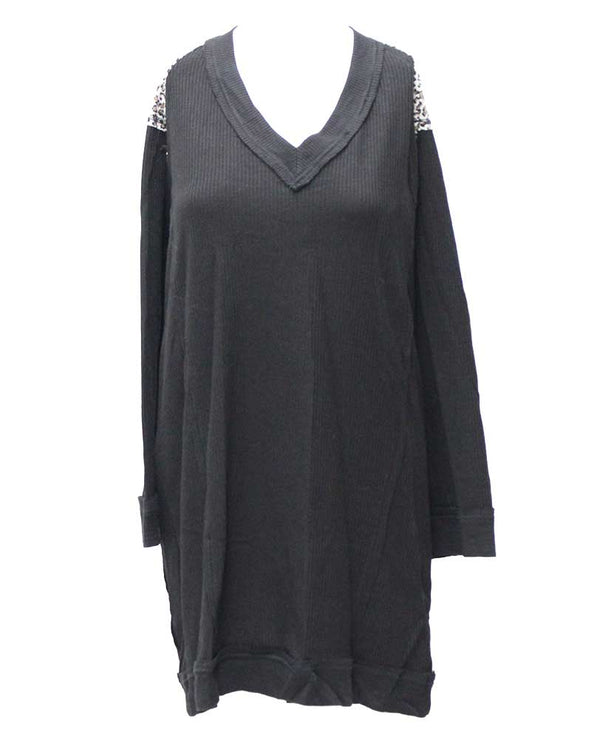Umgee USA Long Sleeve Tunic Dress